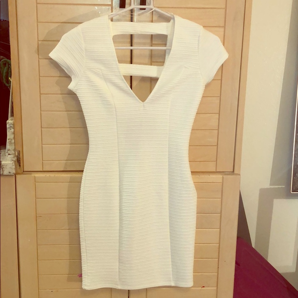 White mini dress